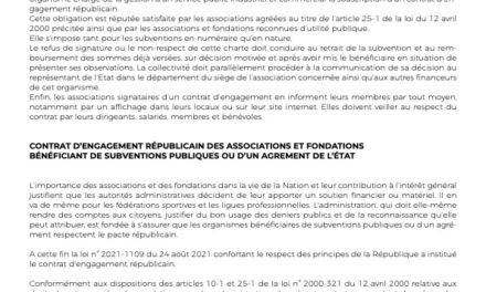 Contrat d’engagement républicain