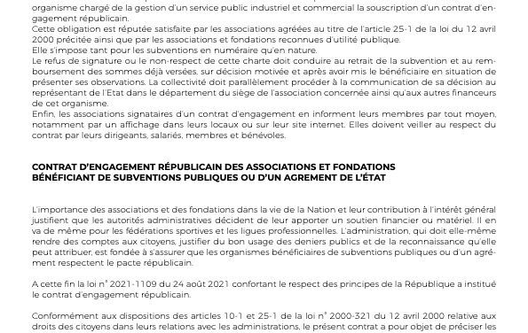 Contrat d’engagement républicain